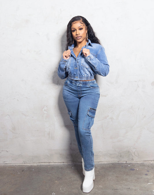 Cropp’d denim jacket