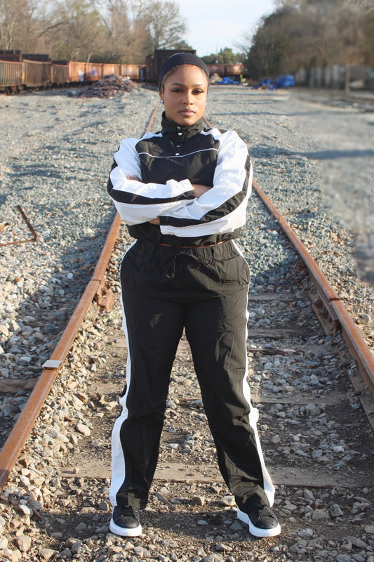 Sport mode track suit