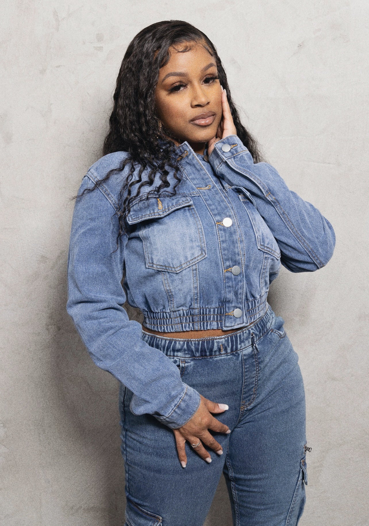 Cropp’d denim jacket